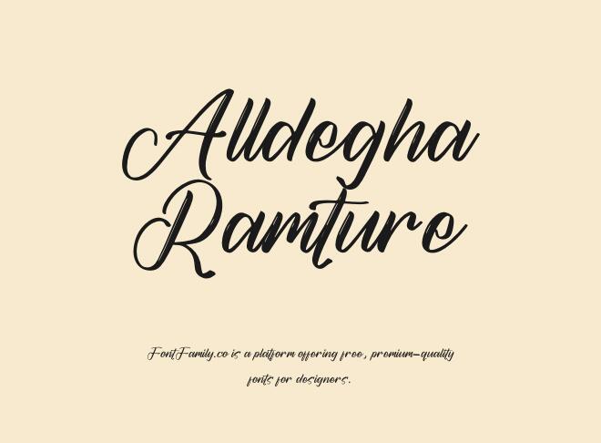 Alldegha Ramture Font