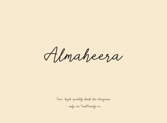 Almaheera Font