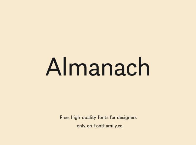 Almanach Font