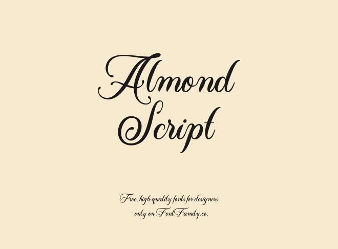 Almond Script Font