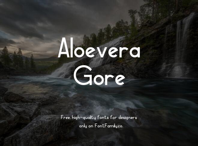 Aloevera Gore Font
