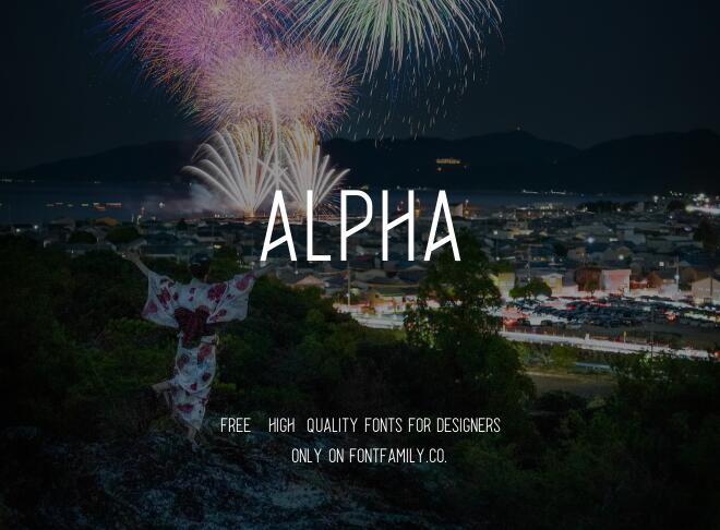 Alpha Font