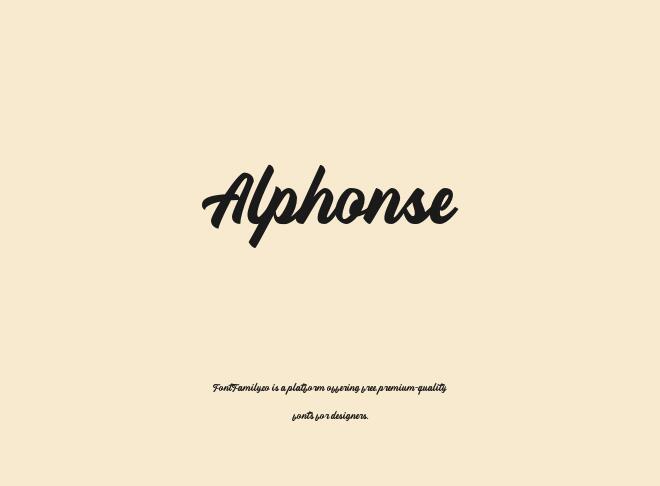 Alphonse Font
