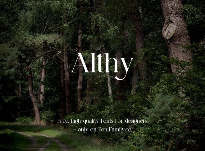 Althy Font