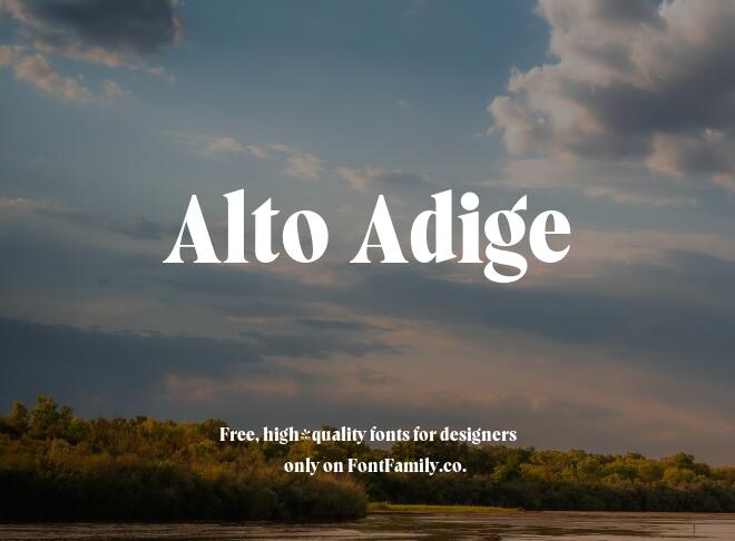 Alto Adige Font