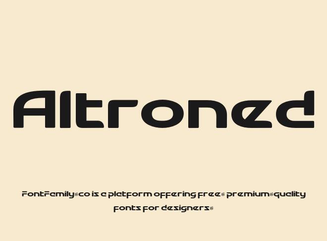 Altroned Font