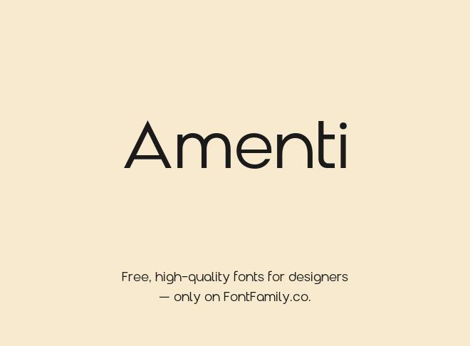Amenti Font