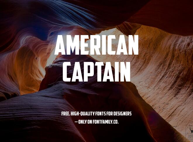 American Captain Font