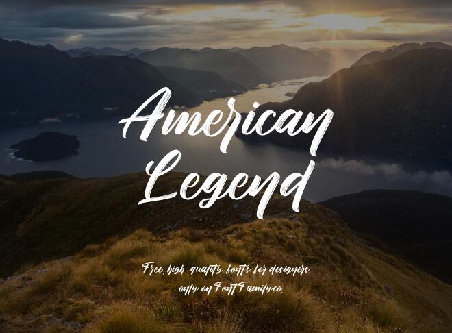 American Legend Font
