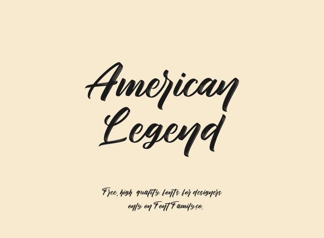 American Legend Font