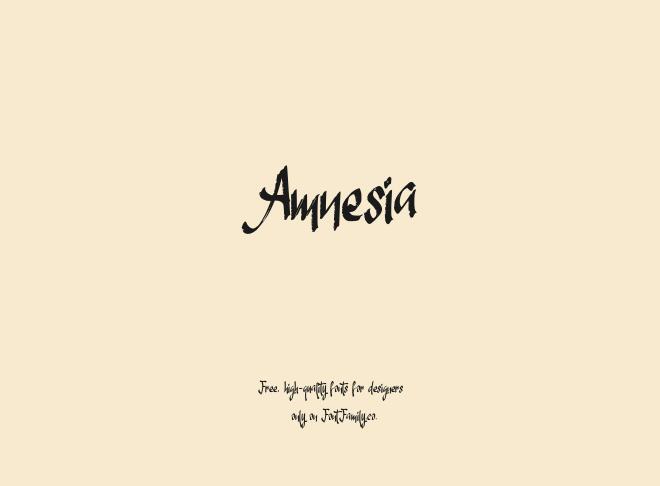 Amnesia Font