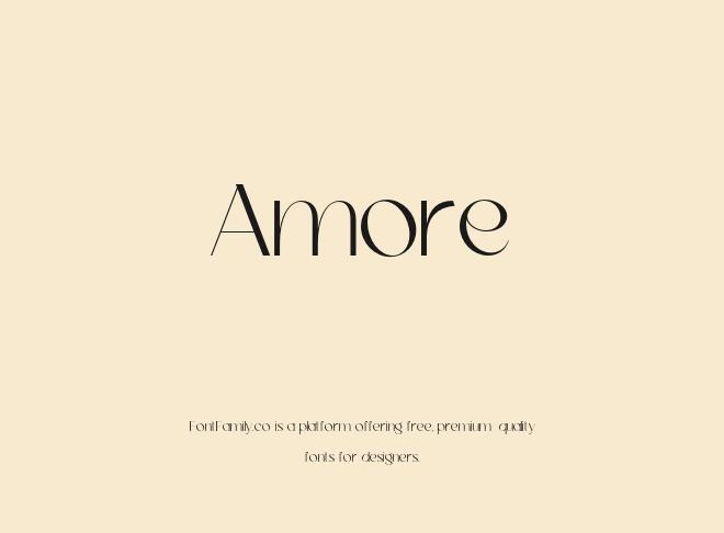 Amore Font