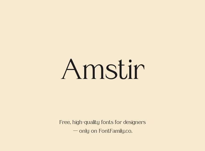 Amstir Font
