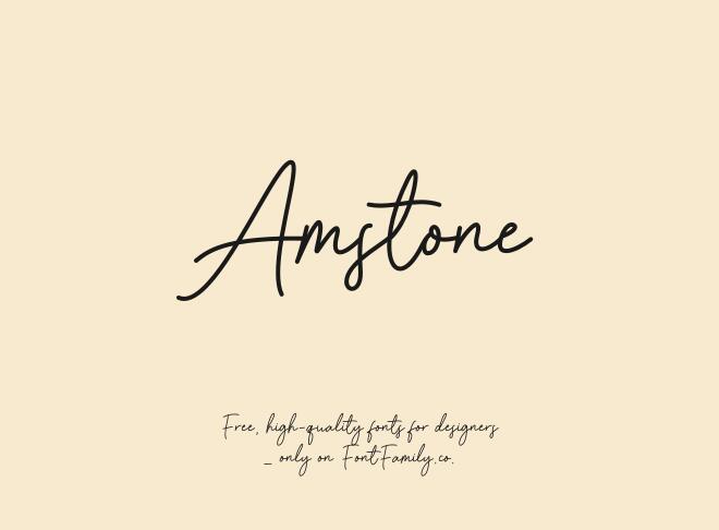 Amstone Font
