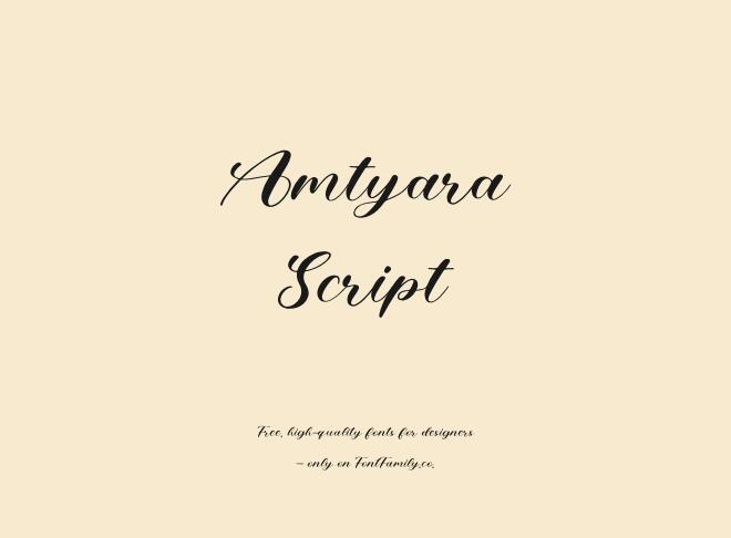 Amtyara Script Font