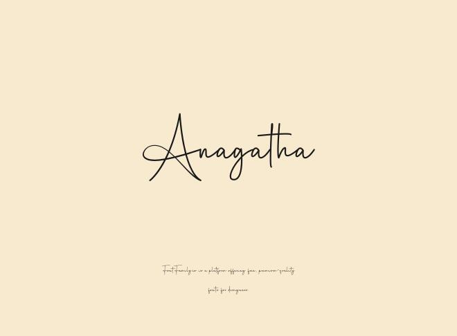 Anagatha Font