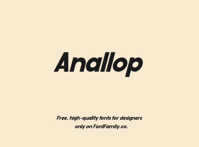 Anallop Font