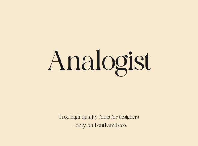 Analogist Font