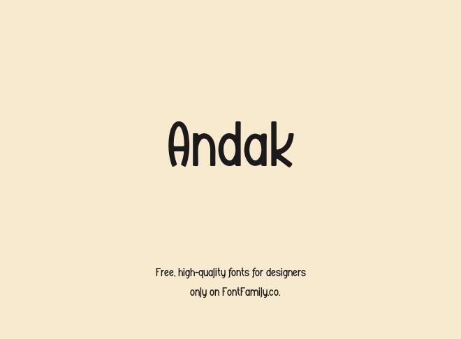 Andak Font