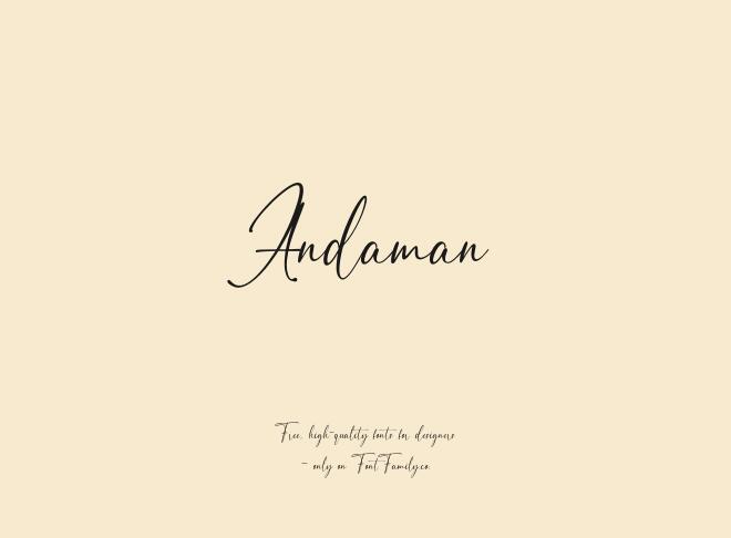 Andaman Font