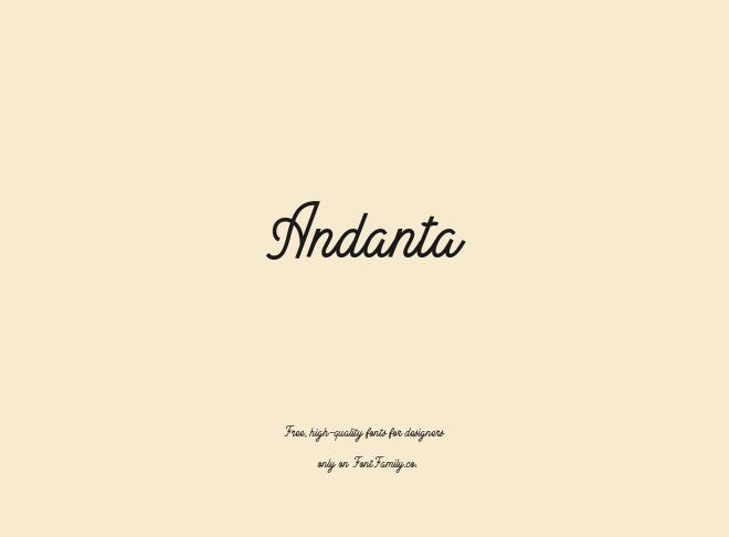 Andanta Font