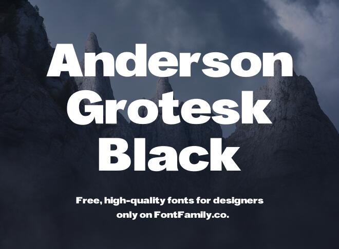 Anderson Grotesk Black Font