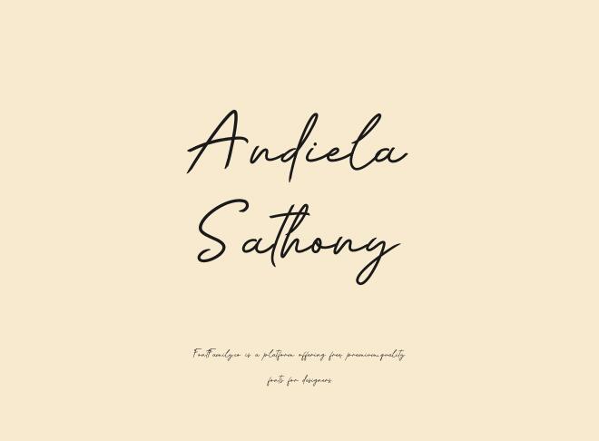 Andiela Sathony Font