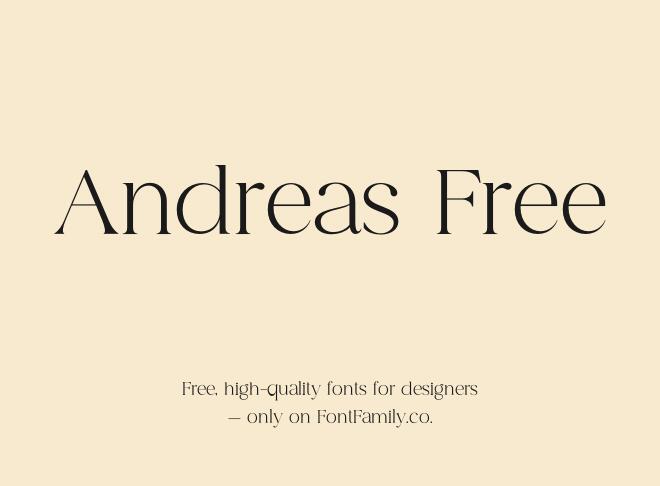 Andreas Free Font
