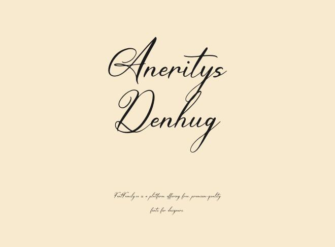 Aneritys Denhug Font