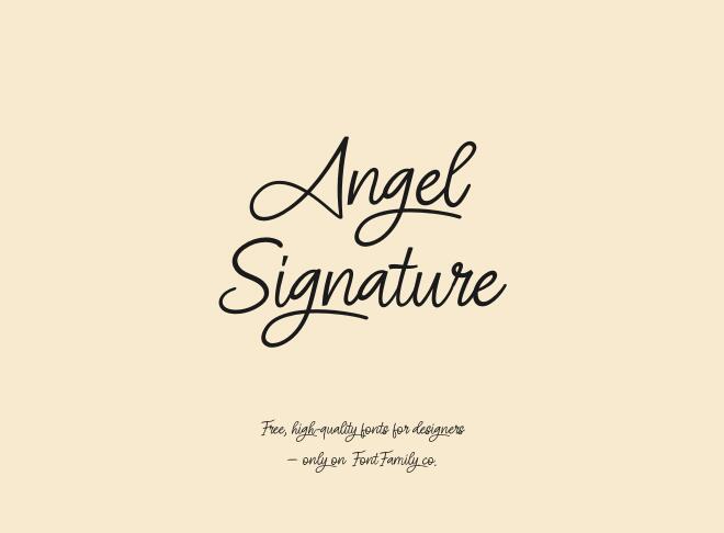 Angel Signature Font