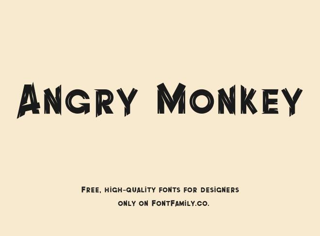 Angry Monkey Font