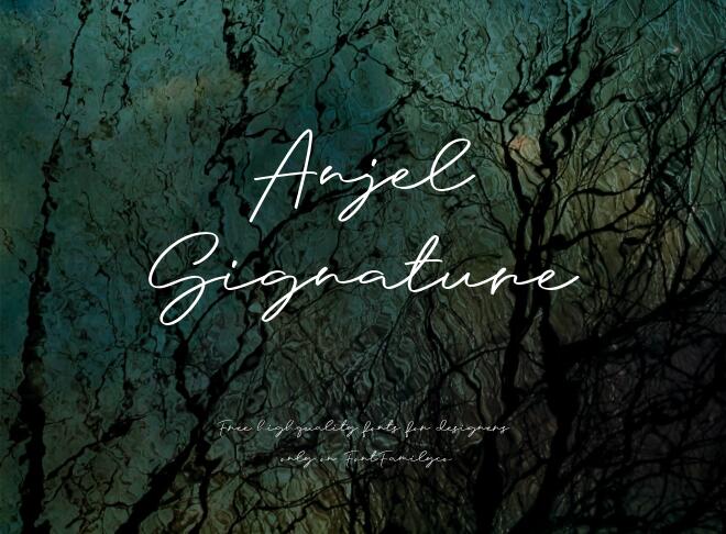 Anjel Signature Font