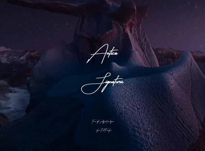 Antica Signature Font