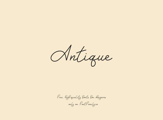 Antique Font
