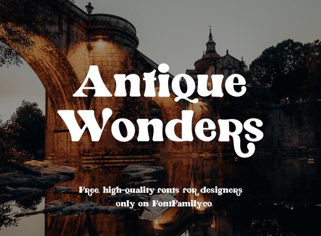 Antique Wonders Font