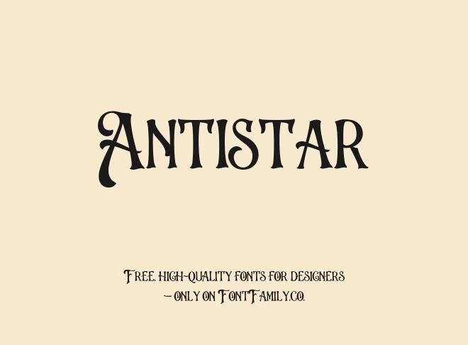 Antistar Font