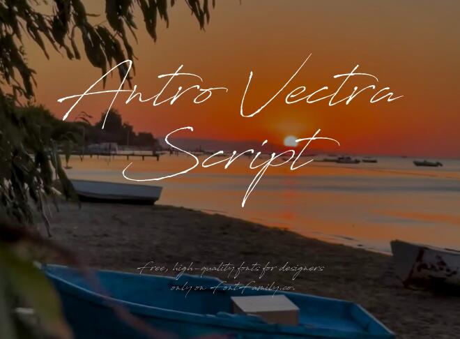 Antro Vectra Script Font