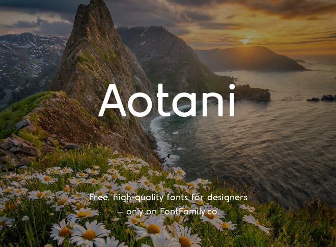 Aotani Font