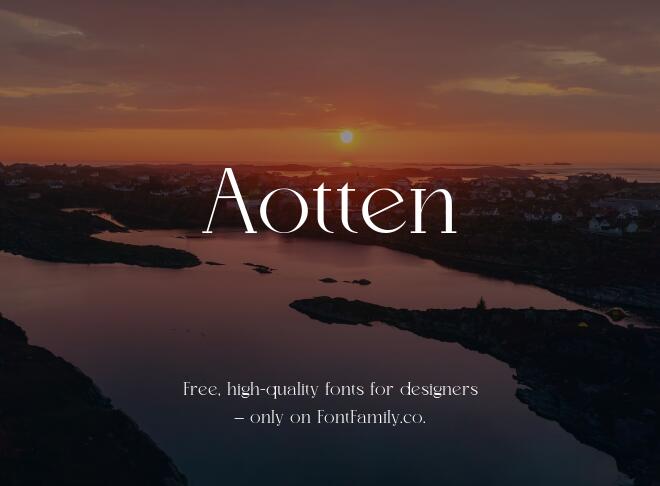 Aotten Font