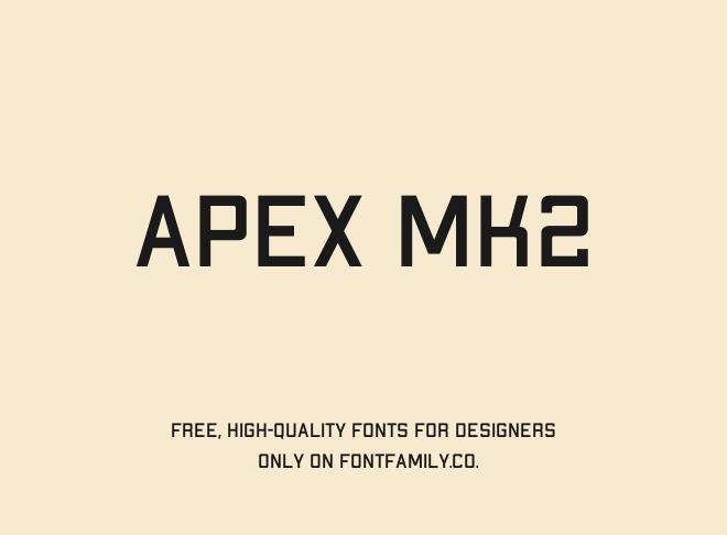 Apex Mk2 Font