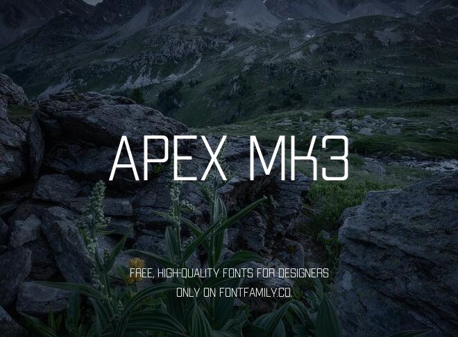 Apex Mk3 Font