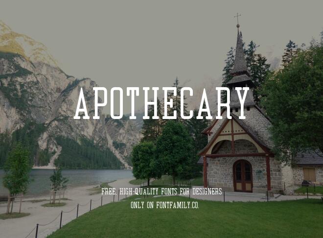 Apothecary Font