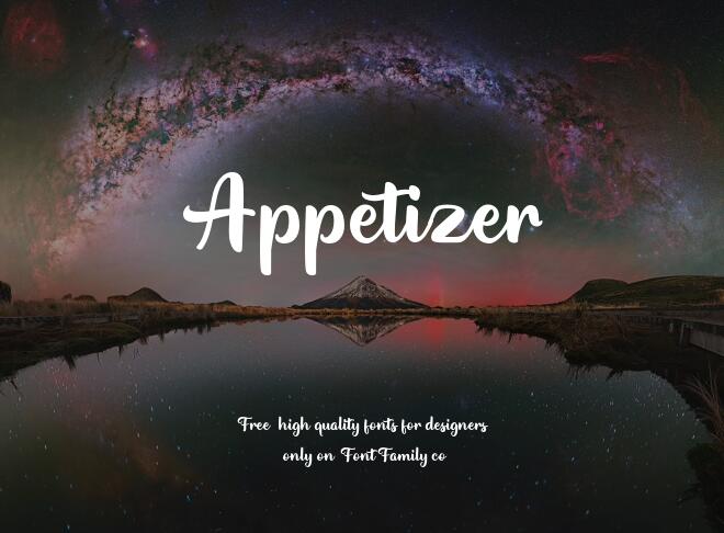 Appetizer Font