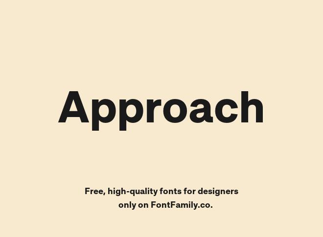 Approach Font