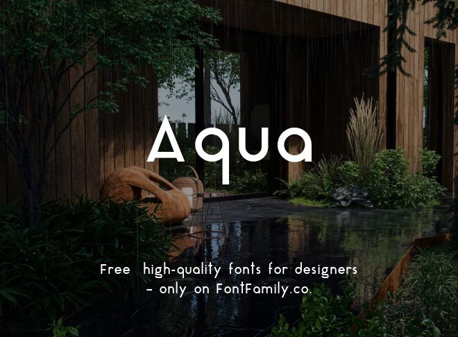 Aqua Font