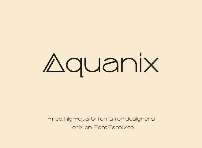 Aquanix Font