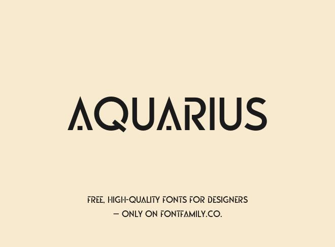 Aquarius Font