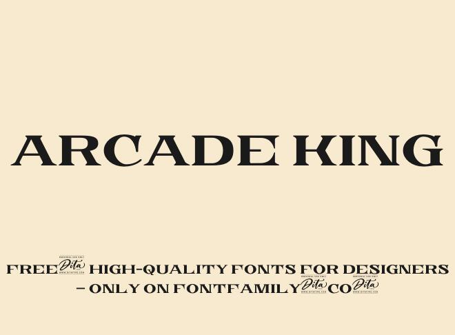 Arcade King Font