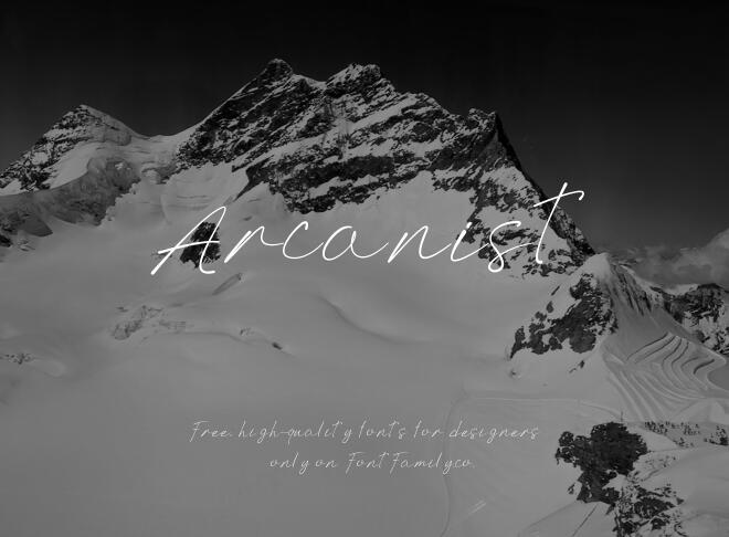 Arcanist Font