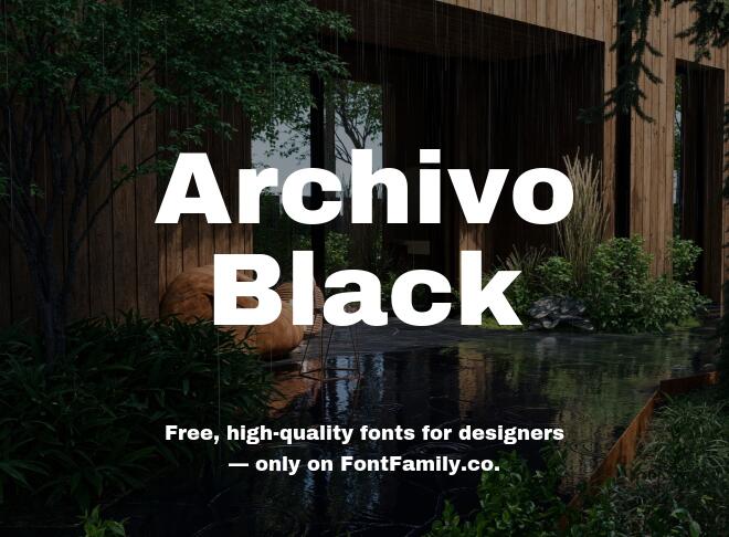 Archivo Black Font